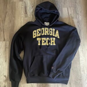 Navy Champion Georgia Tech Hoodie